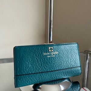 Kate Spade Turquoise Leather Wallet